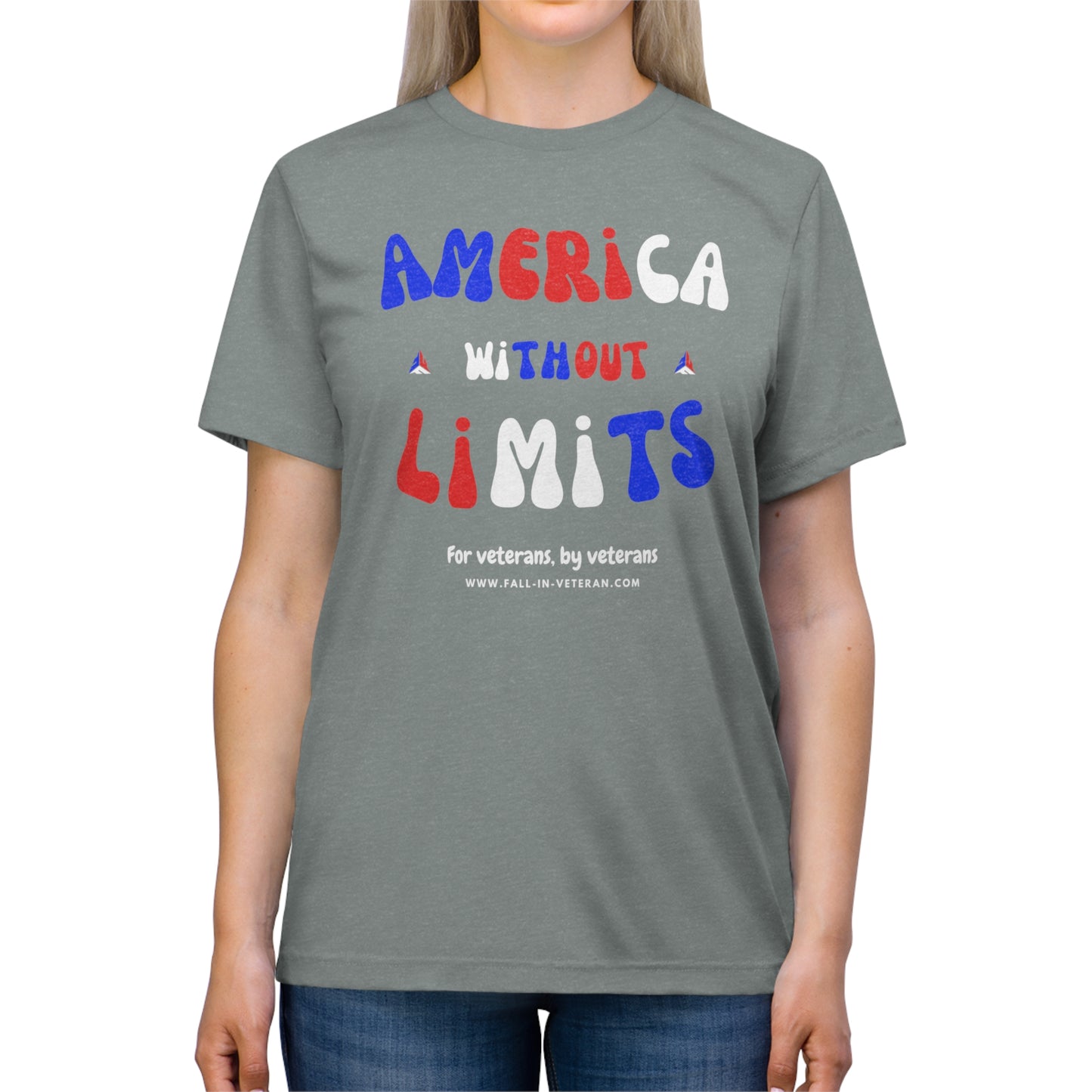 America w/o Limits: Unisex Triblend Tee